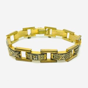 40s Toledo Damascene Link Bracelet